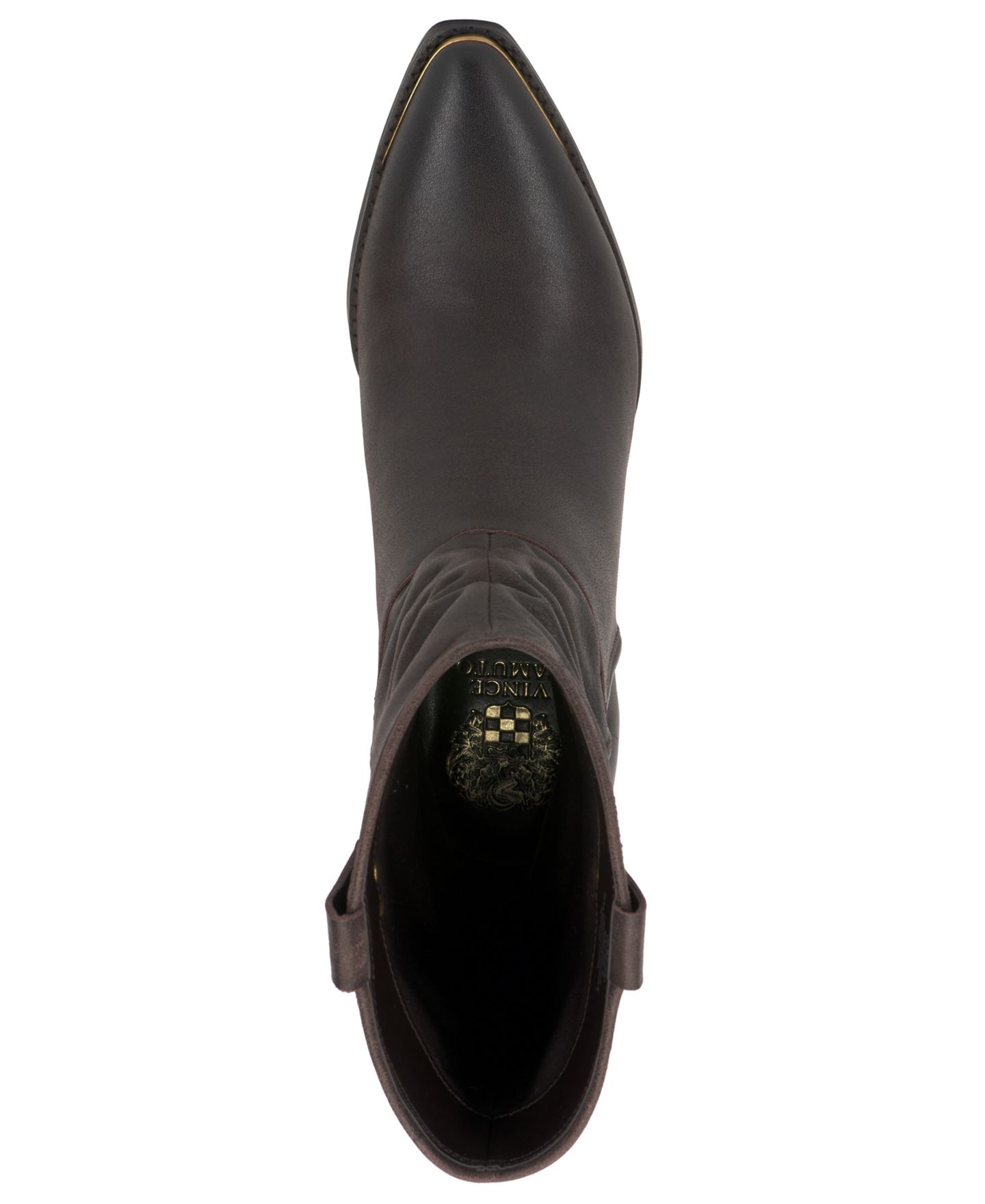 Женские ботинки Vince Camuto Pezzra Pull-On Western, цвет: Кофейный кожаный — фото 4