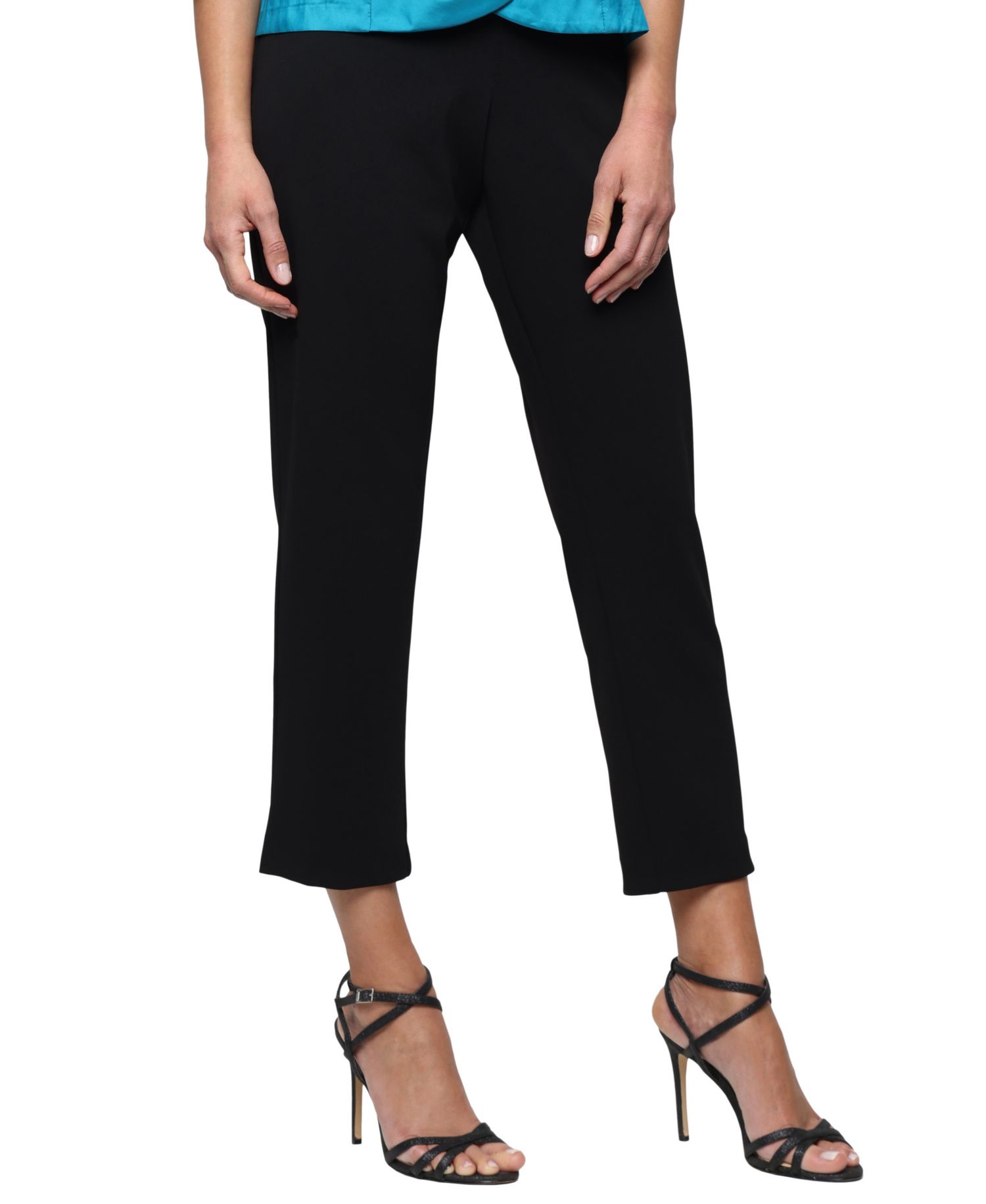 Petite Pull-On Cropped Pants