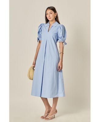 Women's Stitch Detailed Midi Dress