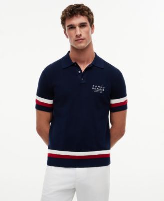 Men's RWB Short-Sleeve Sweater Polo 