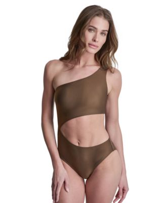 Women's One-Shoulder Cut Out One-Piece Swimsuit