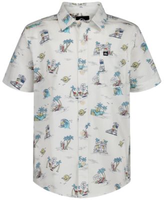 Quiksilver Boys 8-20 Short-Sleeve Button-Down Shirt - Off White 34$