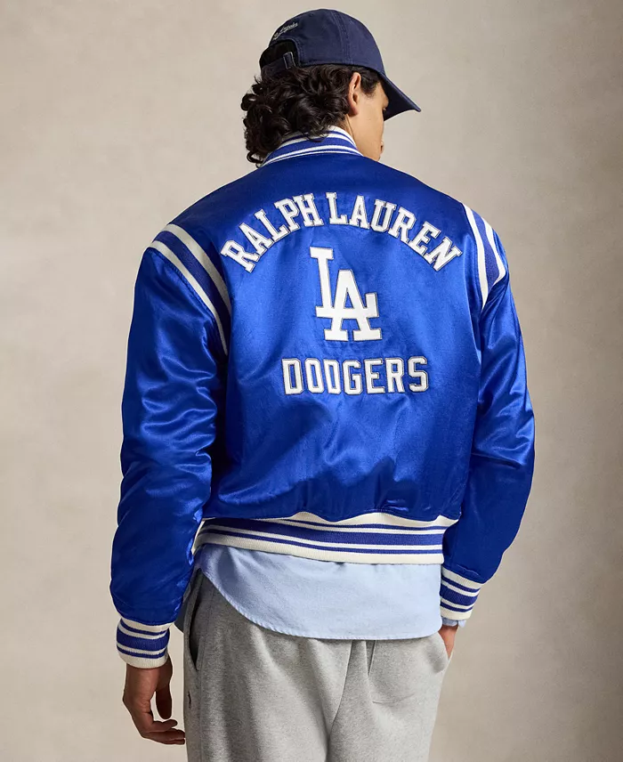 Men's Dodgers Striped Baseball Jacket - thumbnail 6