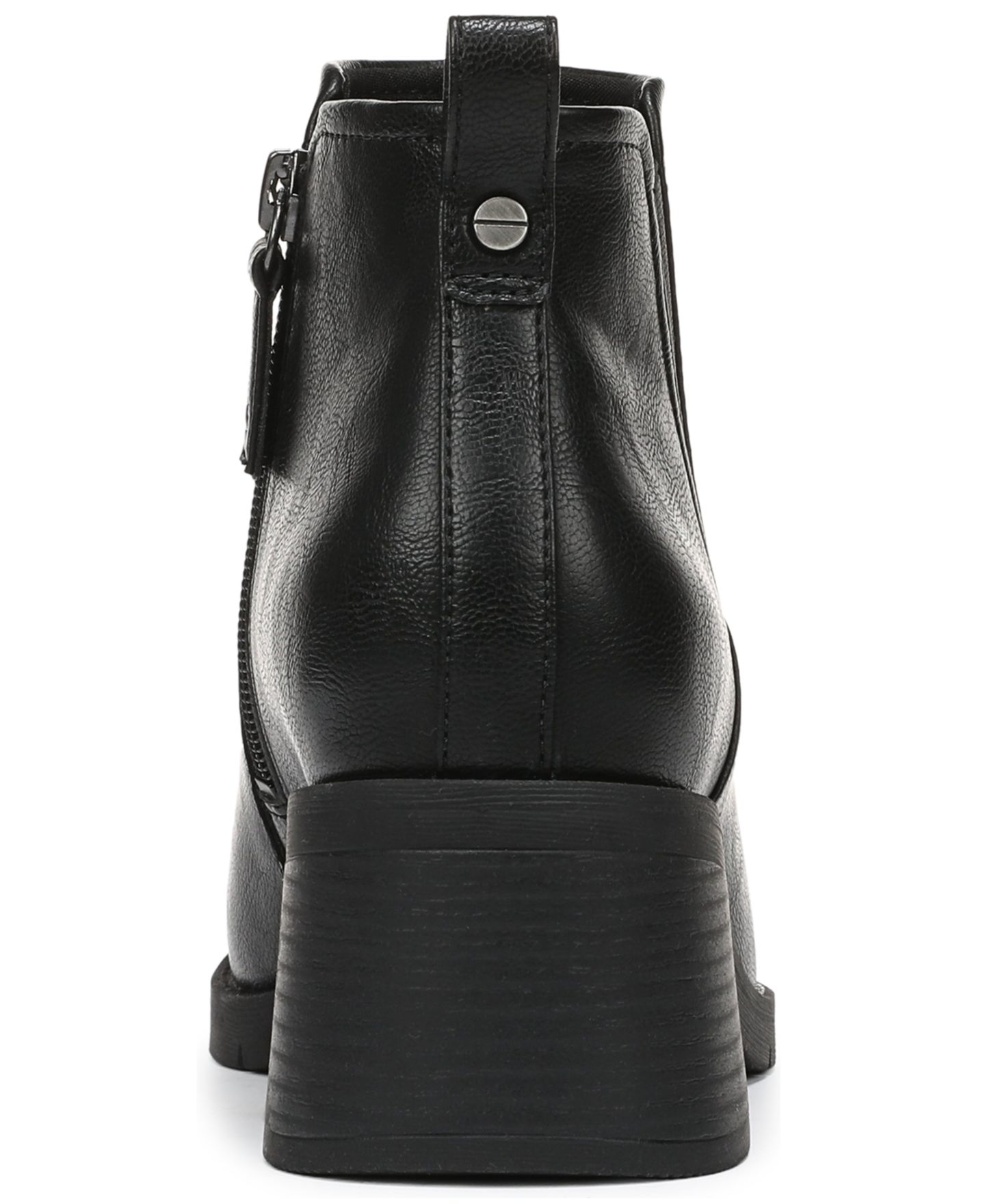 Женские ботинки Dr. Scholl's Joplin Square Toe Short Booties, цвет: Чёрная искусственная кожа — фото 3