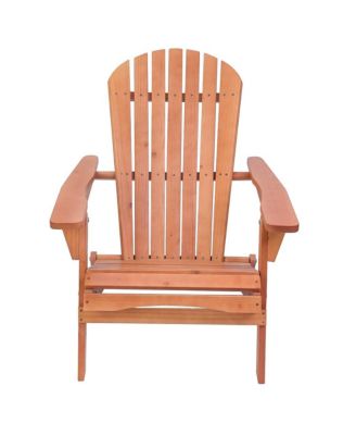 Grand Collection Folding Large Size Adirondack Chair Pine Wood