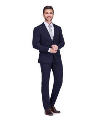 Men's 2 Piece 4 Way Stretch Notch Lapel Slim Fit Suit