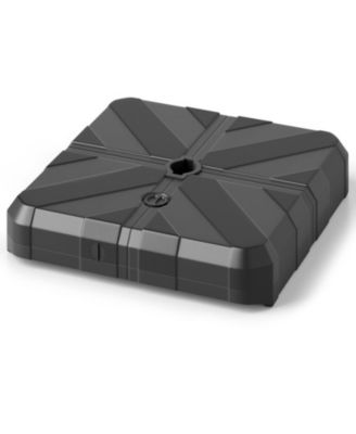 Weighted Offset Umbrella Base with Fillable HDPE Tank Cross Bracket and Cut-Out Handles