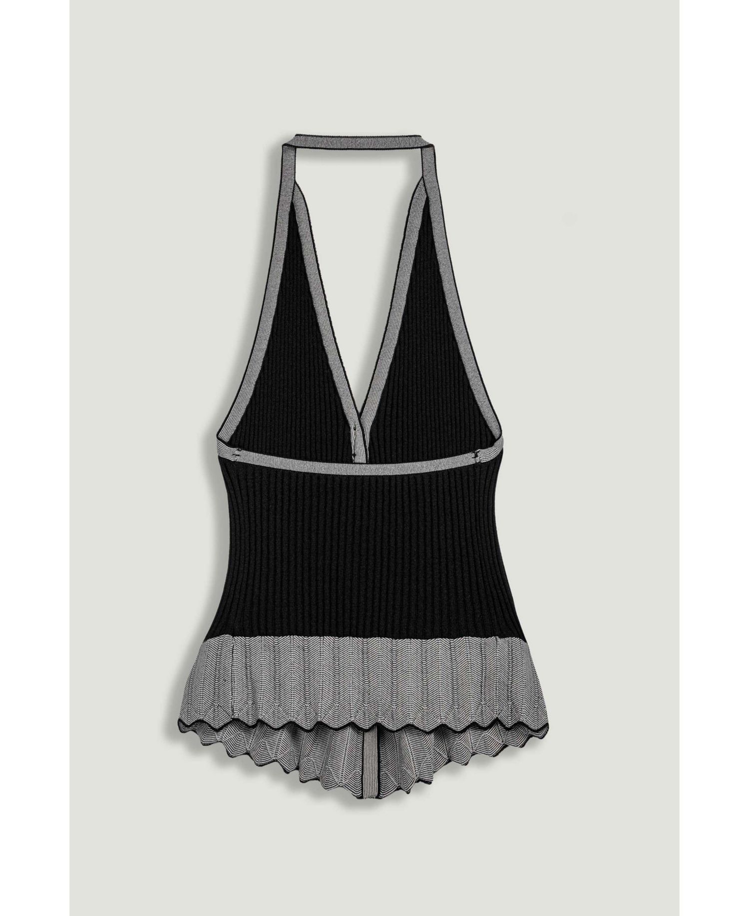 Women's Halter Ribbed Knit Top