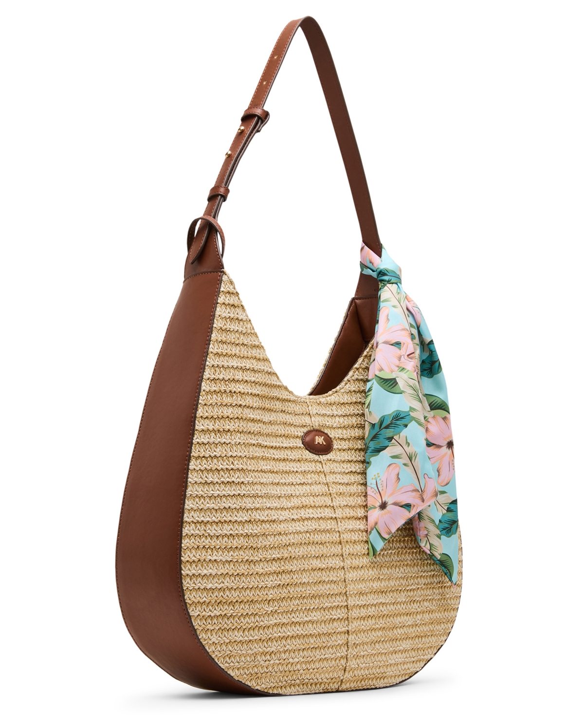 Anne Klein Large Straw Hobo Handbag