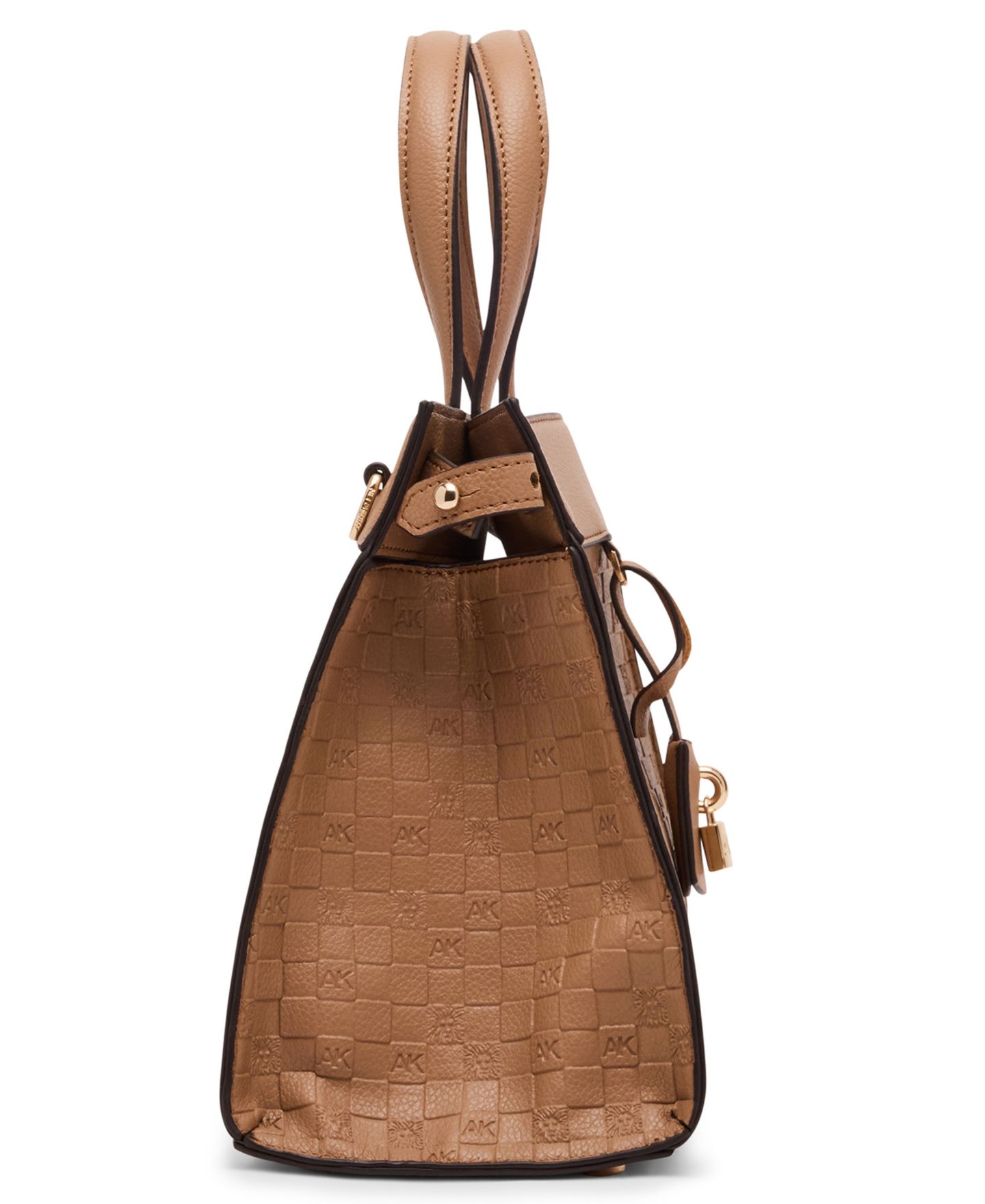 Женская сумка Anne Klein Medium Convertible Embossed Satchel Handbag, цвет: Бежевый — фото 3