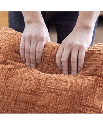 Upholstered End of Bed Bench with Armrests and Bolsters