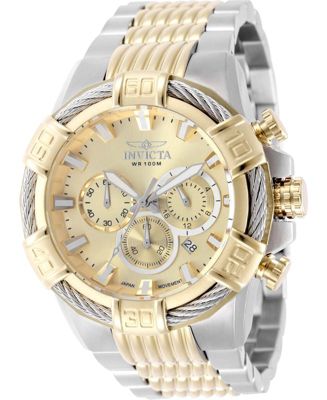 Men's 49902 Bolt Quartz VD53 Brass Dial Watch