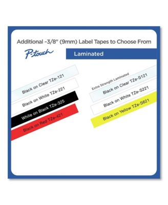 TZE325 0.35 in. x 26.2 ft. TZe Standard Adhesive Laminated Labeling Tape