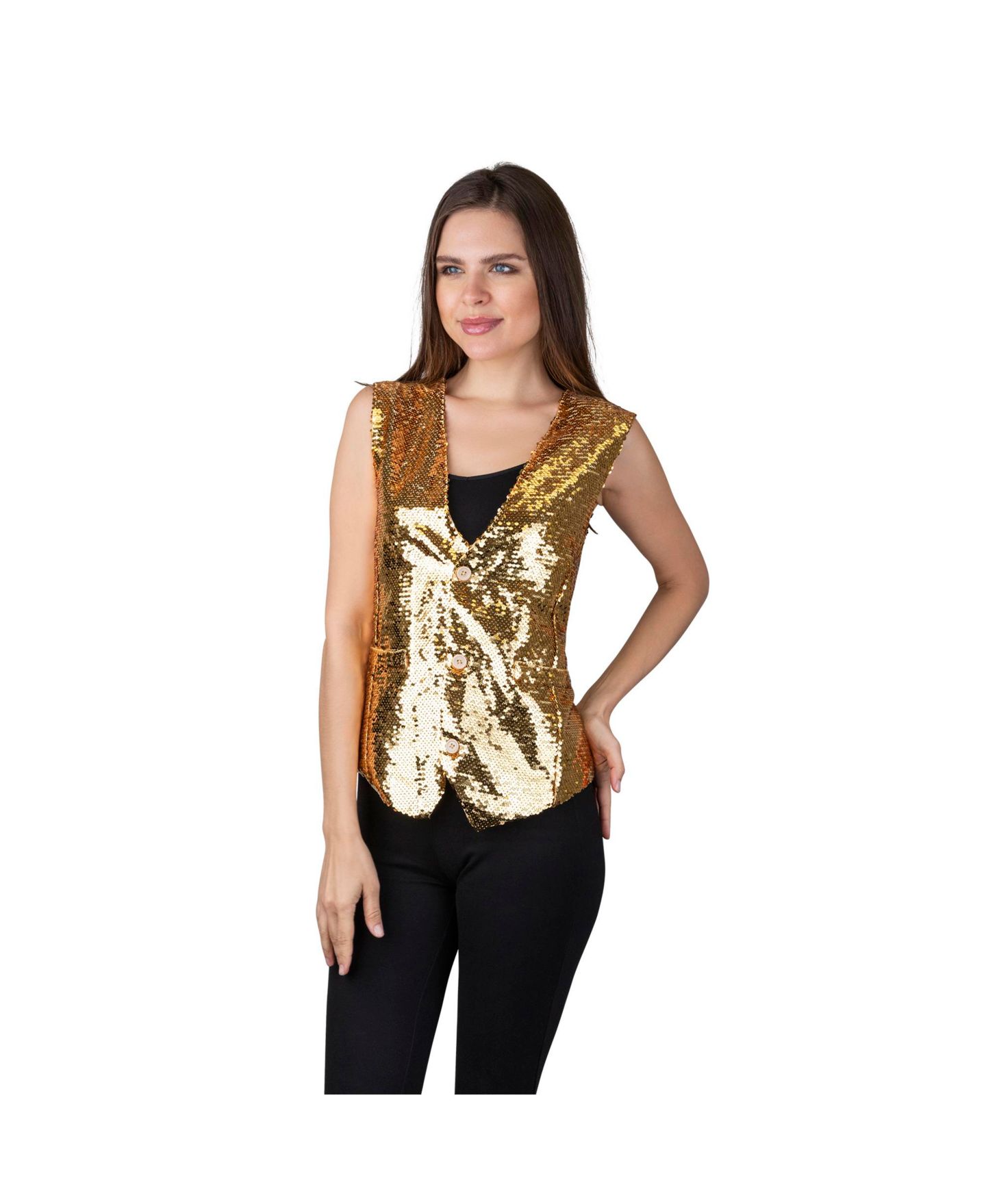 Детские игрушки Dress Up America Sequin Vest and Bow Tie, 2-Piece Set, Ages 18+ — фото 2