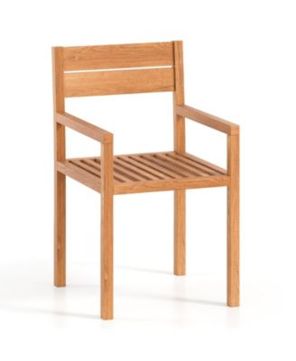 Outdoor Patio Dining Teak Wood Armchair
