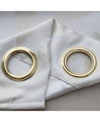 Heathrow Halo Foil Blackout Polyester Window Curtain Grommet Panel 52" x 84"