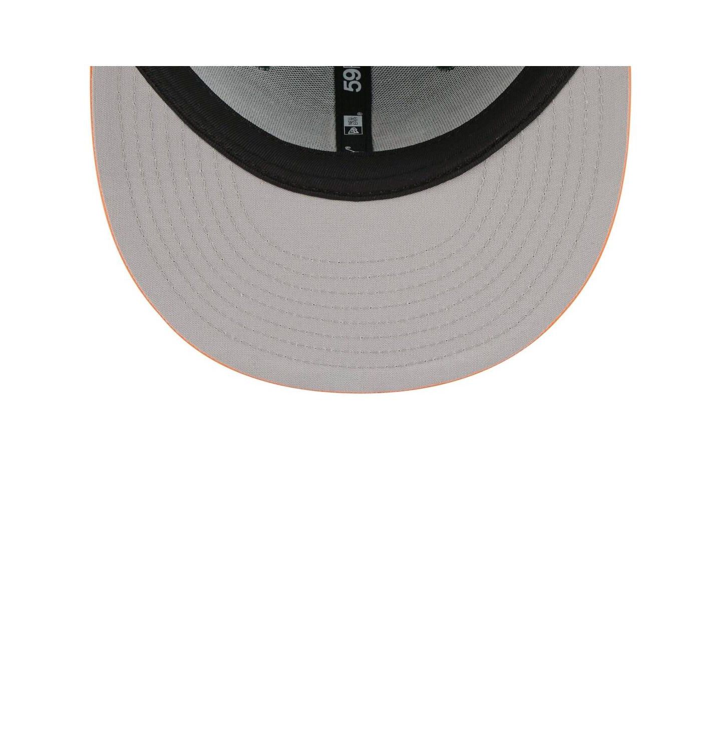 Мужская кепка New Era Dark Green/Orange Baltimore Orioles 2026 City Connect Batting Practice 59FIFTY Fitted Hat — фото 5