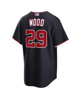Men's James Wood Navy Washington Nationals Alternate Replica Jersey