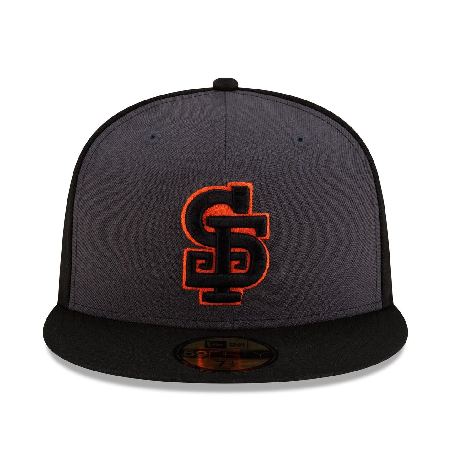 Мужская кепка New Era Gray/Black San Francisco Giants Authentic Collection Alternate 59FIFTY Fitted Hat — фото 2