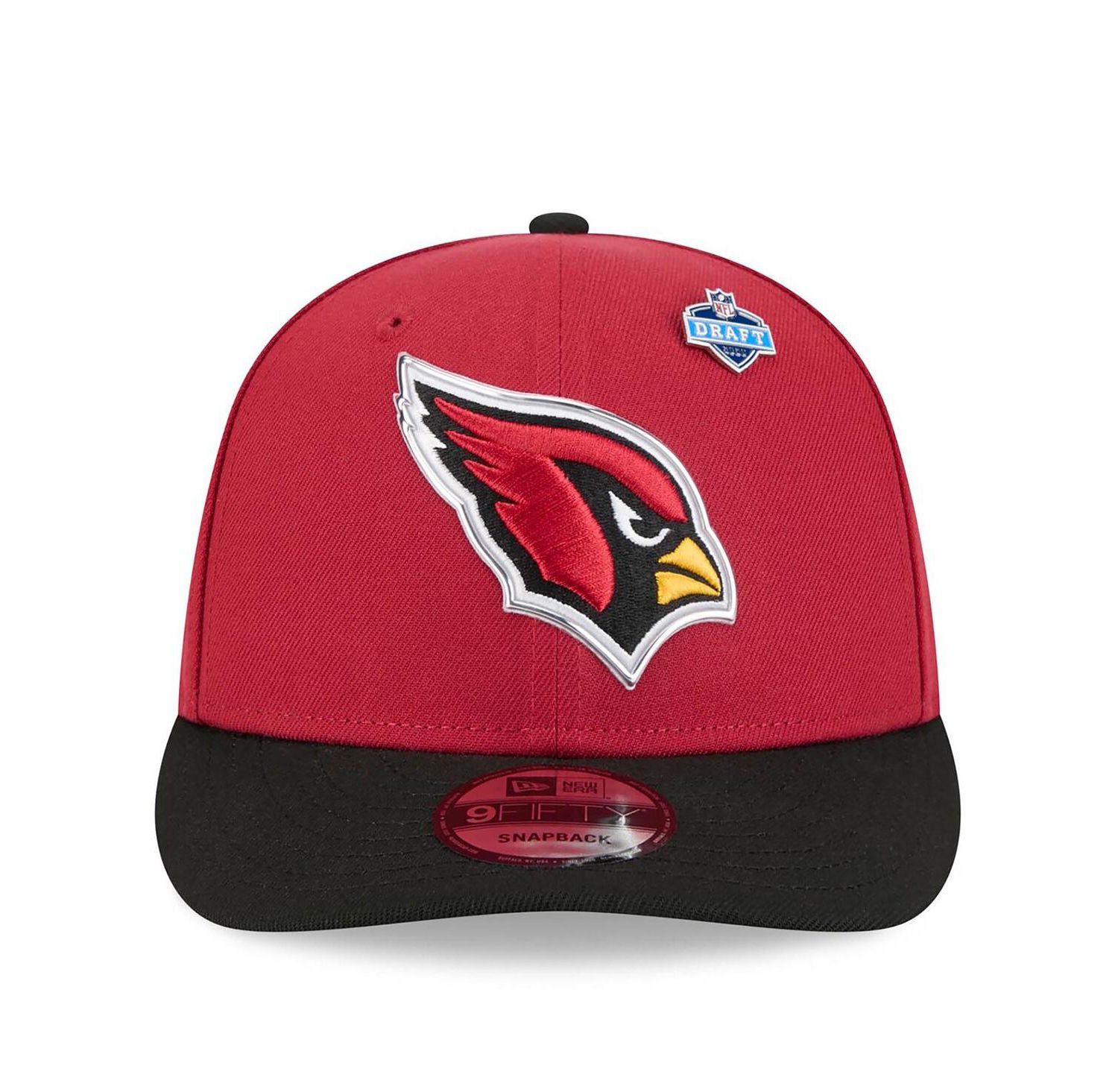 Men's Cardinal/Black Arizona Cardinals 2026 NFL Draft On Stage Pre-Curved 9FIFTY Snapback Hat
