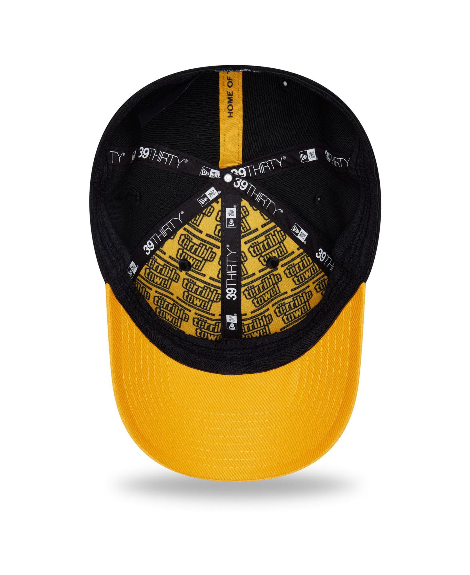 Men's Black/Gold Pittsburgh Steelers 2026 NFL Draft 39THIRTY M-Crown Flex Hat