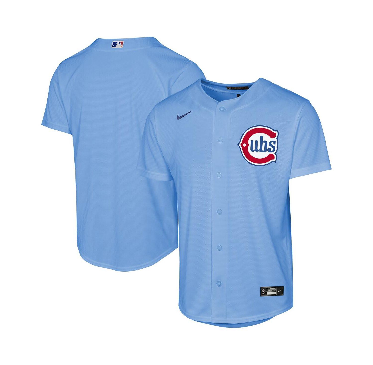 Big Boys and Girls Light Blue Chicago Cubs Alternate Replica Jersey