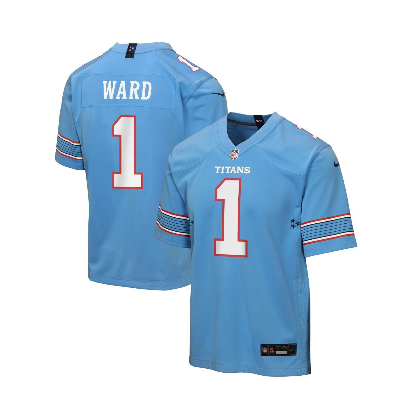 Детская игровая джерси Nike Cameron Ward Tennessee Titans, Light Blue — фото 1