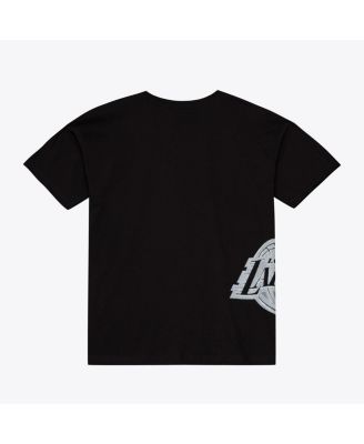 Mitchell Ness Men's Black Los Angeles Lakers Chrome Heritage T-Shirt