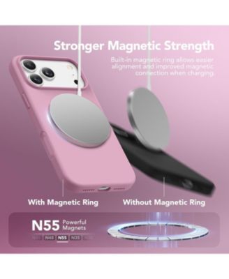 Magnetic for iPhone 17 Pro Max Case, Compatible with MagSafe, Liquid Silicone Anti-Scratch Shockproof Protective Phone Case