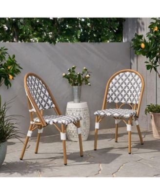 French Style Outdoor Rattan Chairs with Lightweight Aluminum Frame