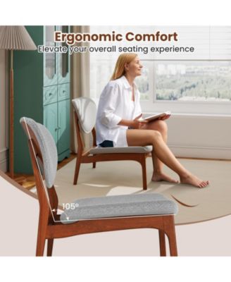 Velvet Accent Chairs Set of 2 with Round Side Table and Wood Frame