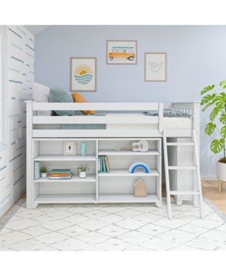 Low Loft With 3-Shelf Bookcase and 6-Shelf Bookcase