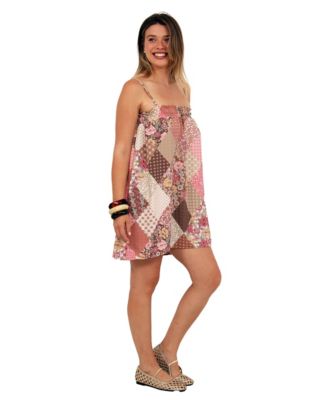 Women's Patchwork Mini Dress