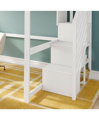 Classic Full High Loft, Desk,  Staircase