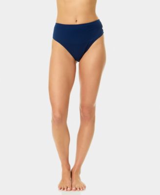 Women's Covered-Button High-Rise Swim Bottoms