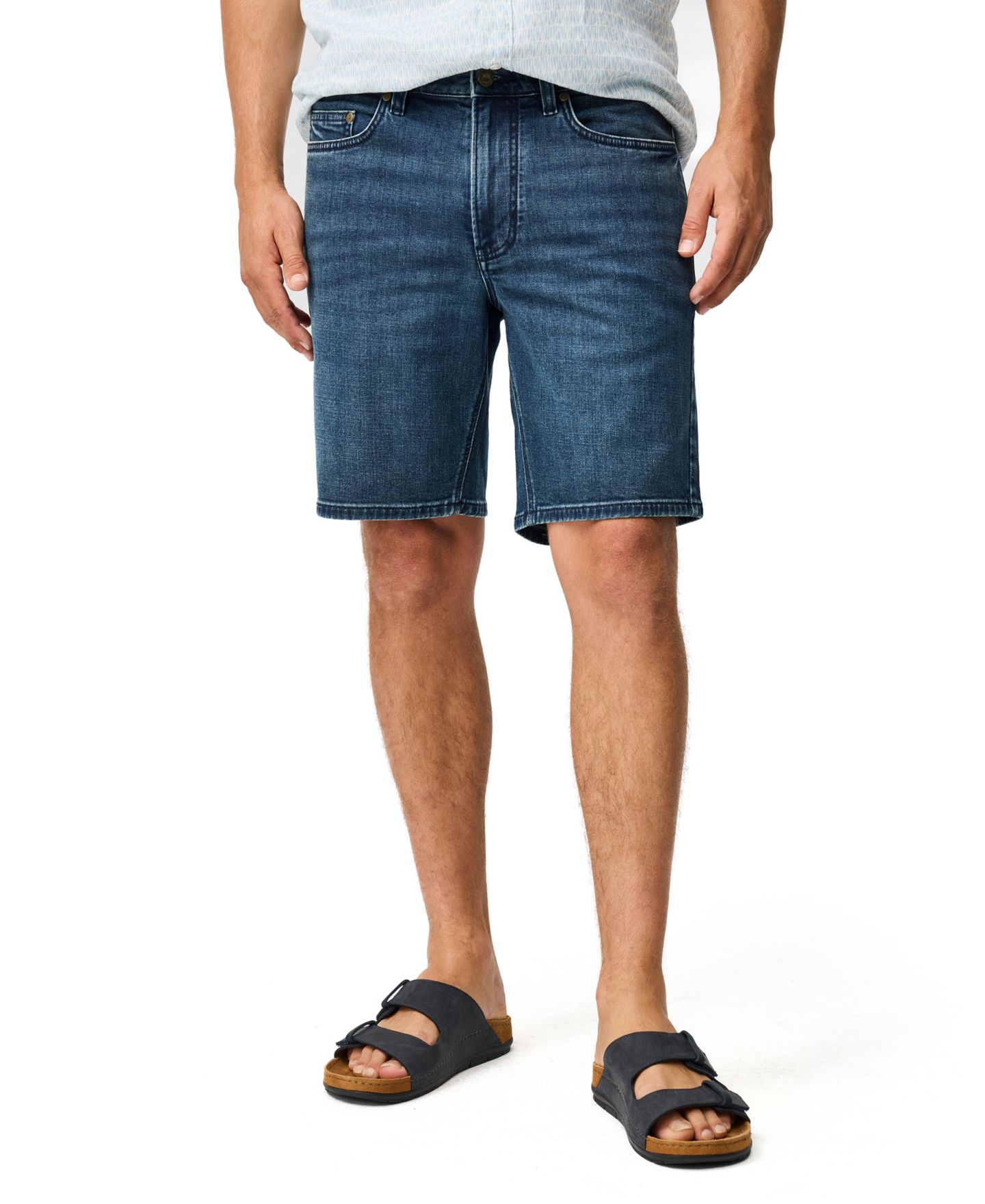 Мужские шорты Rodd & Gunn Regular-Fit Hadlow 9" Shorts, цвет: Джинсовый — фото 1