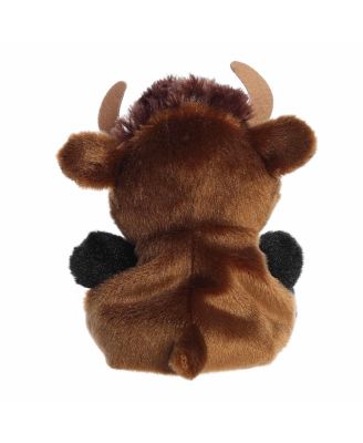 Mini Billy Bison Palm Pals Adorable Plush Toy Brown 4"