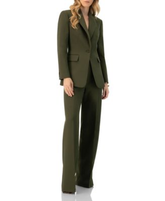 Women's Single-Breasted Blazer With Front Flap Pockets