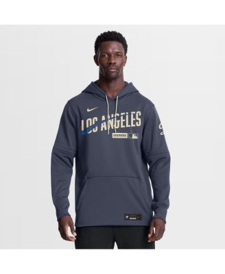 Men's Navy Los Angeles Dodgers Authentic Collection City Connect Therma-FIT Hoodie