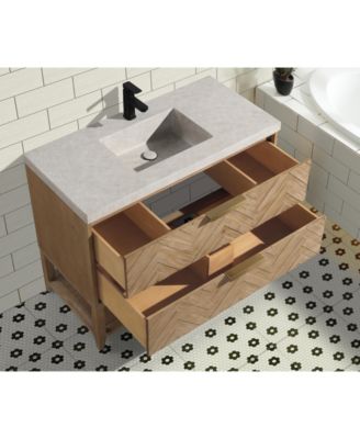 42" Carlsbad Freestanding, Weathered Fir Finish