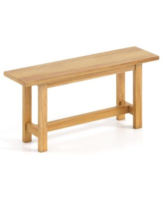 Outdoor Teak Wood Bench for Porch Backyard and Poolside