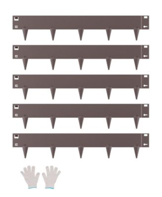 Steel Landscape Edging, 5 Pack, 39 x 4 inches, Rust-Resistant, for Lawn and Garden Use
