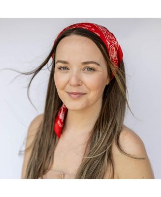 Women's Satin Paisley Headscarf