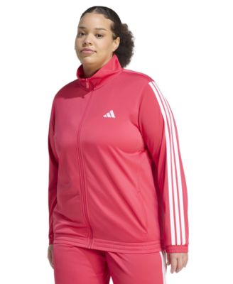 Plus Size Essentials Tricot Three Stripes Track Jacket