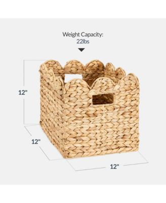 Scalloped in Hyacinth Storage Basket Set of 5