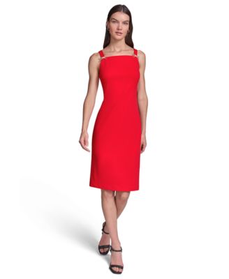 strapless open back dress Rare London Women's Red Bow Back Mini Dress 16 main image 1