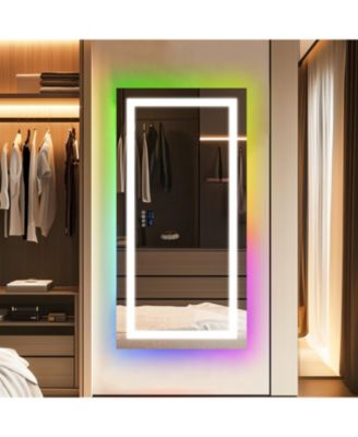 63 x 31.5 in Smart LED Bathroom Vanity Mirror with Bluetooth Speaker and 11-Setting Dimmable Lighting