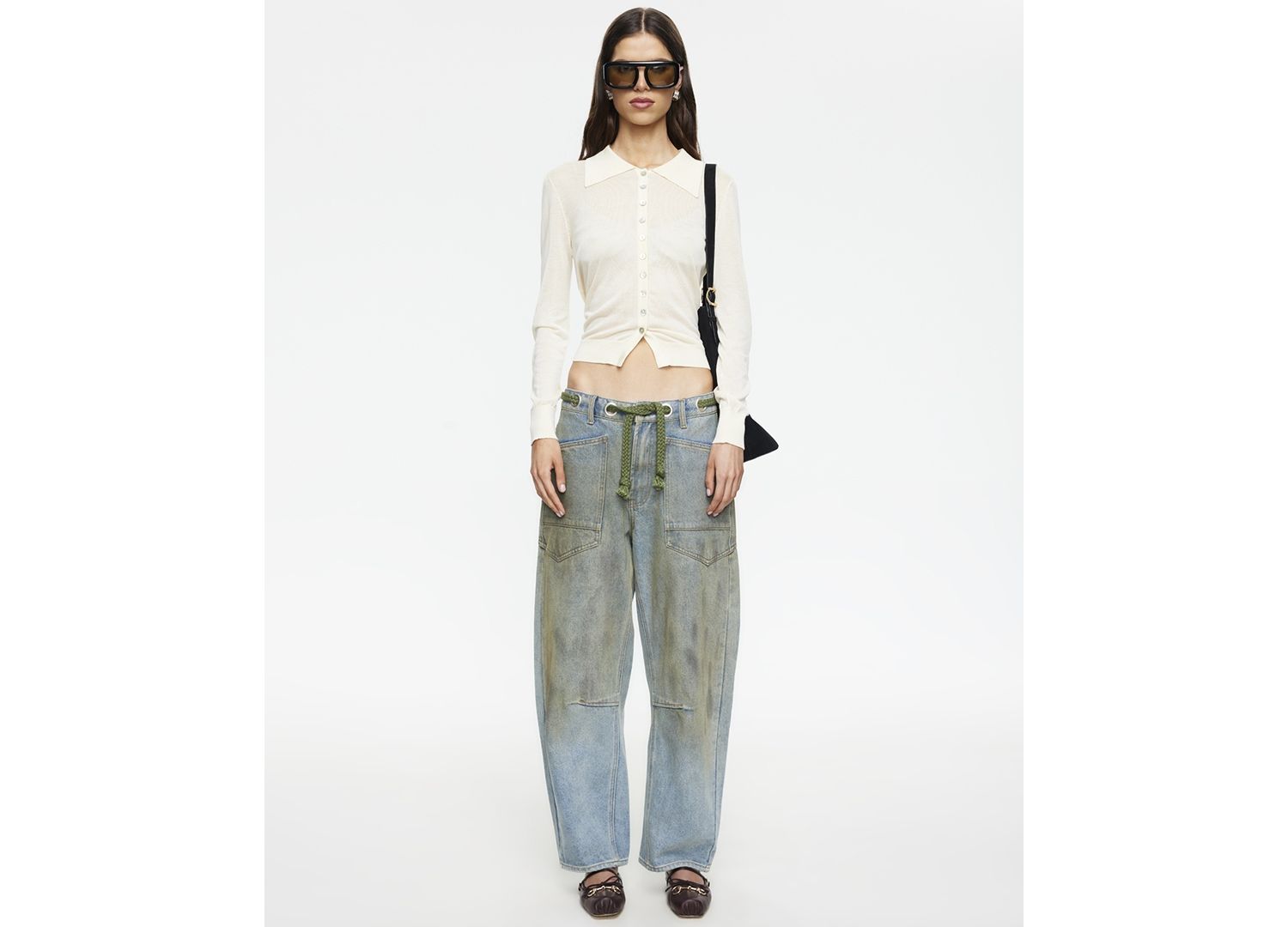 Women's Rush Hour Tie-Front Side Jeans