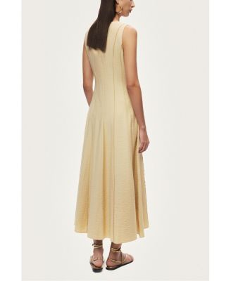 Women's Sleeveless Textured Midi Dress