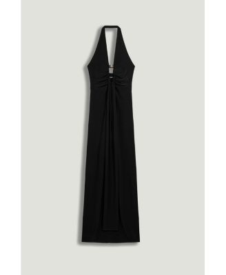 Women's Halter Neck Cut-Out Maxi Dress